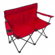 portable foldable outdoor twin picnic oxford beach loveseat folding couple 2 man double lined dual camping chair with cup holder