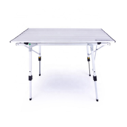 japanese white modern offer camping foldable lightweight metal roll folding adjustable height table de camping with carry bag