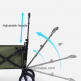 black outdoor garden iron steel cart custom utility foldable table folding trolley beach wagon