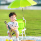 wholesale children baby kids clip on clamp foldable picnic outdoor fishing sun shade folding beach chair with umbrella