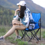 promotion cheap high quality retail arm sillas portable collapsible outdoor fishing hiking camp chair with cup holder