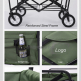 black outdoor garden iron steel cart custom utility foldable table folding trolley beach wagon