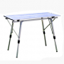 japanese white modern offer camping foldable lightweight metal roll folding adjustable height table de camping with carry bag