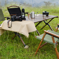 low square solid timber teak folding beer picnic portable wooden wood outdoor table