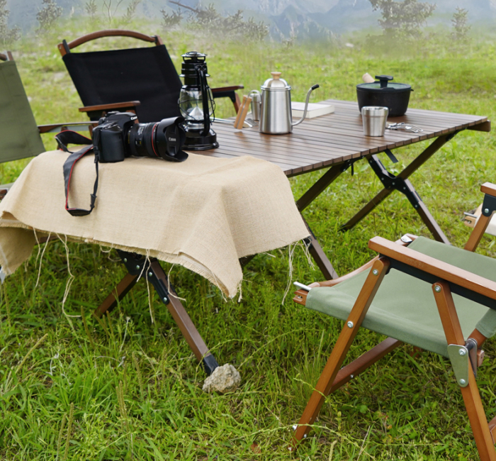 low square solid timber teak folding beer picnic portable wooden wood outdoor table