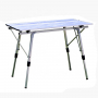 japanese white modern offer camping foldable lightweight metal roll folding adjustable height table de camping with carry bag