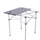 high quality portable tall self-driving aluminum square collapsible folding picnic outdoor BBQ rolling camping table