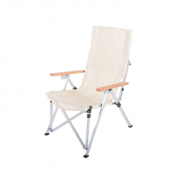 customs aluminum upgraded folding supply beach lounger fishing xl cream foldable lightweight angle-adjusted camping chair