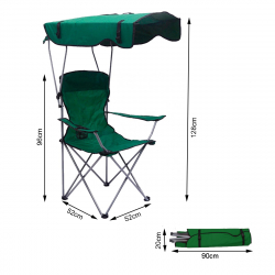 china cheap portable outdoors foldable hike shade camping folding canopy beach chair with cup holders