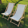 custom reclining 4 position flat pack balcony leisure outdoor lounge foldable wood beach chair with pillow