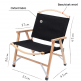 low foldable beige outdoor rest lightweight comfort wood armrest camping beach chair