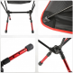 600D foldable cheap telescopic system beach aluminum folding height adjustable height camping chair for hiking