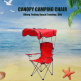china cheap portable outdoors foldable hike shade camping folding canopy beach chair with cup holders