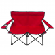 portable foldable outdoor twin picnic oxford beach loveseat folding couple 2 man double lined dual camping chair with cup holder