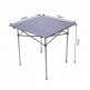 high quality portable tall self-driving aluminum square collapsible folding picnic outdoor BBQ rolling camping table