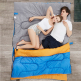 hot sale outdoor camping envelope cotton portable adult 2 person flannel sleeping bag for 2 people