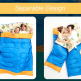 hot sale outdoor camping envelope cotton portable adult 2 person flannel sleeping bag for 2 people