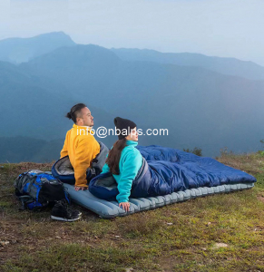 wholesale Lightweight adult Portable ultralight waterproof Outdoor Hiking Envelope summer Camping Sleeping Bags