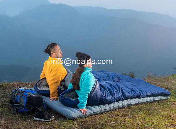 wholesale Lightweight adult Portable ultralight waterproof Outdoor Hiking Envelope summer Camping Sleeping Bags