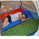 waterproof tpu Mummy shape sleeping beach trekking roll sleeping mat inflatable air pad with built in pump