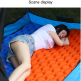 full insulated single travel valve blow up top inflatable mat camping air mattress