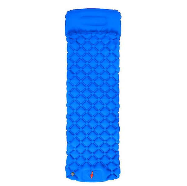 2020 ningbo long travel outdoor air inflating mat best inflatable mattress camping sleeping pad with built-in air pump