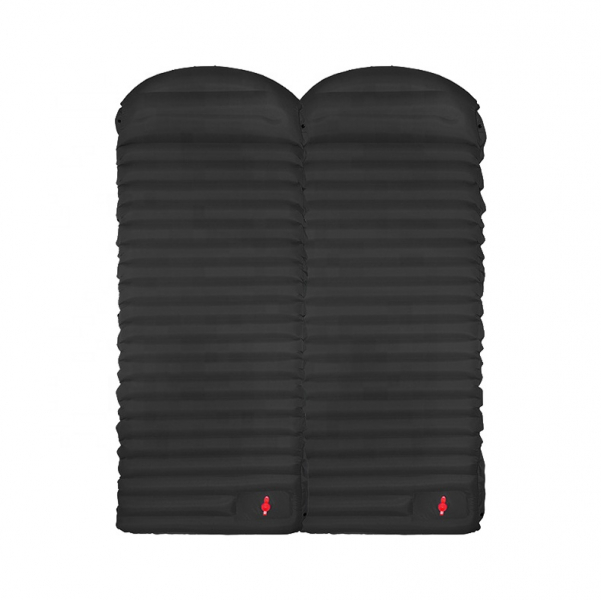 thick spiceable air pad adults inflatable folding outdoor camping sleeping mat with pillow