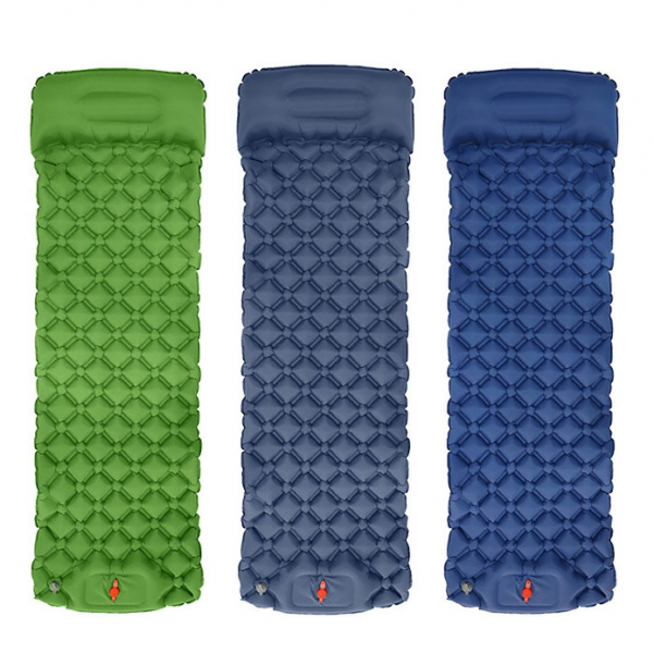 mini tpu insulated arab eco friendly 40d nylon foldable roll up inflated ultralight sleep cell camping air mats with foot pump