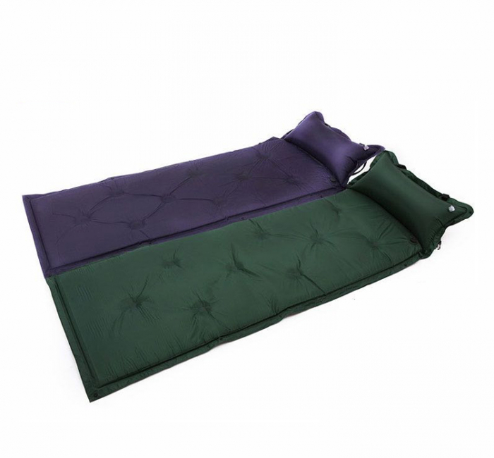 camouflage folding portable travel outdoor foam self inflating camping sleeping pad mat with pillow for camping
