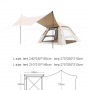 large camping outdoor 3-4 5-8 person ultra light fast open waterproof quick set up tarp tent