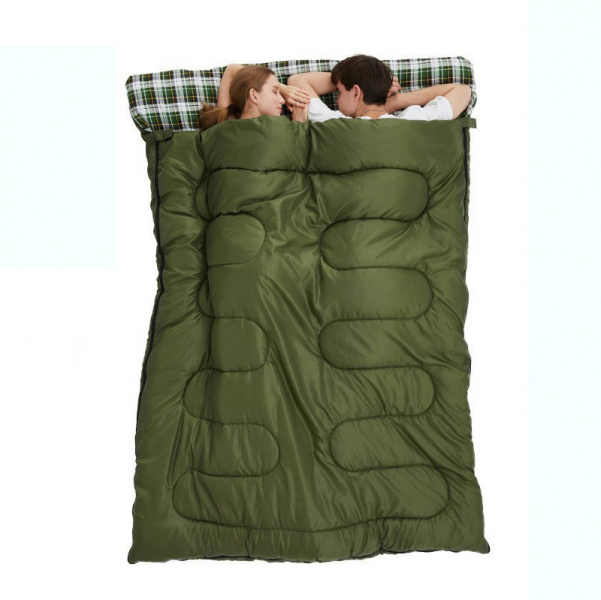 china outdoor camping envelope detachable adult two person sleeping bag