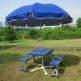 portable suitcase folding picnic table with 4 seats