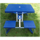 portable suitcase folding picnic table with 4 seats